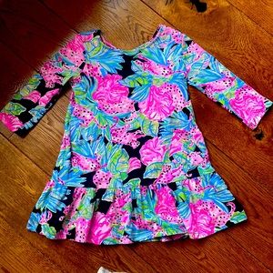 Lilly Pulitzer Jena Dress Onyx Jaguar Jungle Print